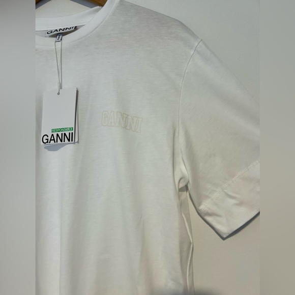 Ganni white t-shirt - Picture 4 of 5